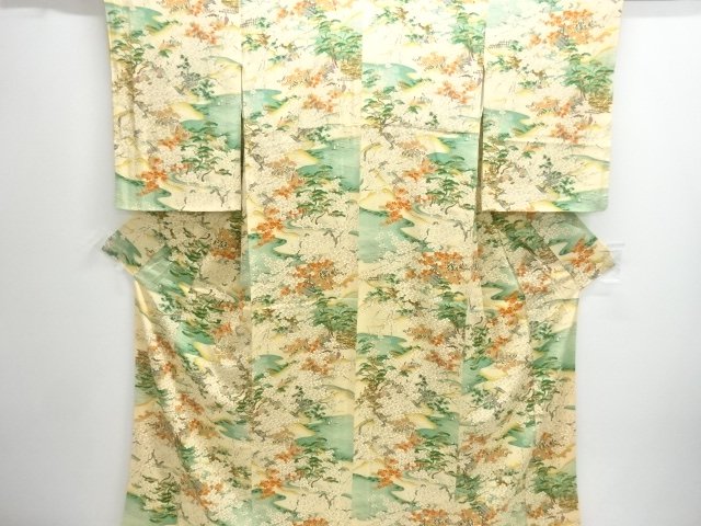 JAPANESE KIMONO / KOMON / PEOPLE IN THE PAST & PLANT